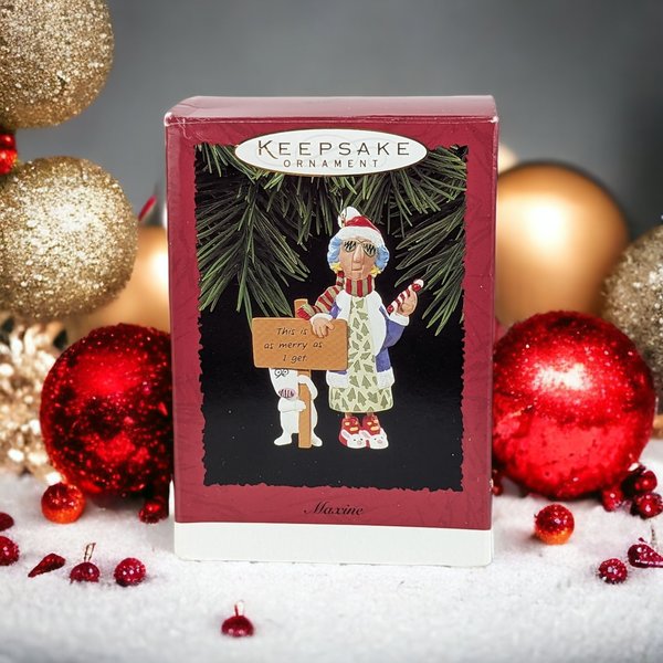 1996 Maxine 'This is as Merry as I Get' Christmas Ornament - Sassy Holiday Cheer!