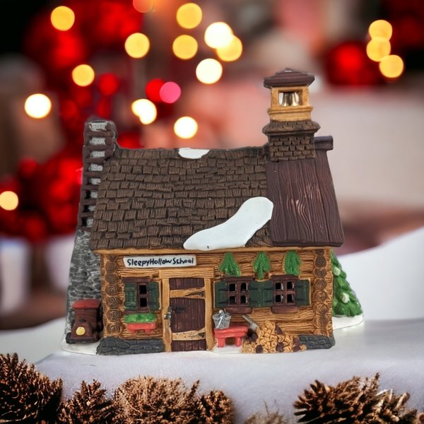 1990 Dept. 56 "Sleepy Hollow School" - Charming New England Village Collectible