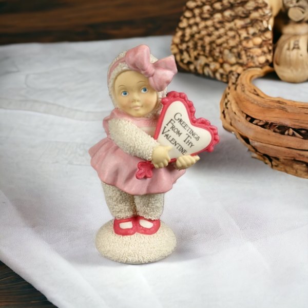 2002 Dept. 56 Snowbabies 'Greetings From Thy Valentine' Figurine - Adorable Collectible for Love and Celebration