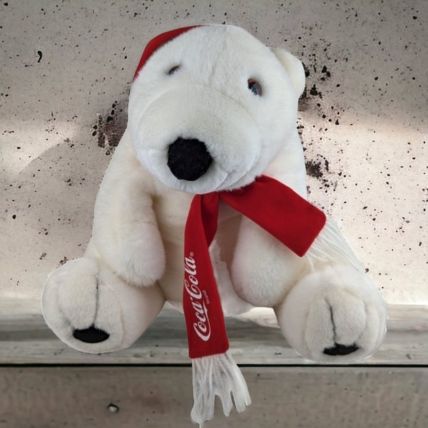 1993 Coca-Cola 13" Plush Polar Bear