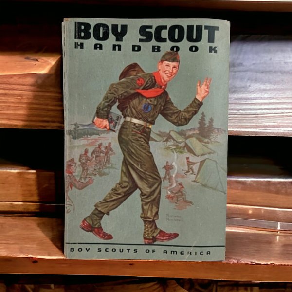 Vintage 1959 Boy Scout Handbook | Norman Rockwell Cover | 6th Edition | Scouting Memorabilia | Gift