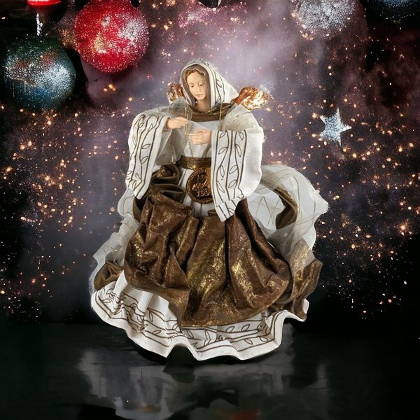 1997 Christmas Magic Limited Edition Angel Tree Topper - Elegant Holiday Decoration, Vintage Collectible Christmas Angel