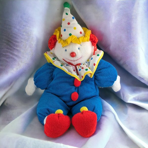 Vintage Eden 18" Plush Clown Toy