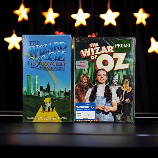 Vintage Wizard Of Oz Set, DVD Concert and VHS Movie