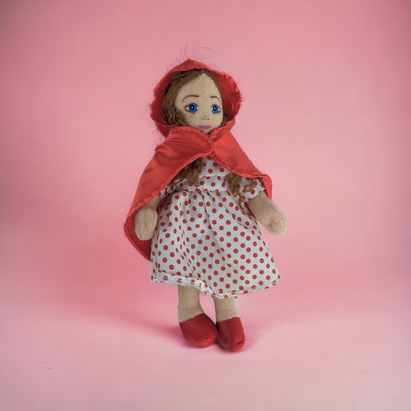 Small Vintage 6" Red Riding Hood Doll