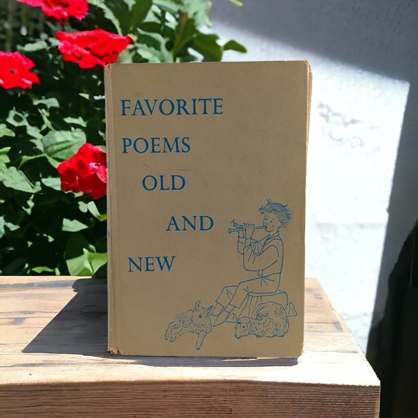 1957 Favorite Poems Old and New by Helen Ferris Tibbets, Hardcover Book