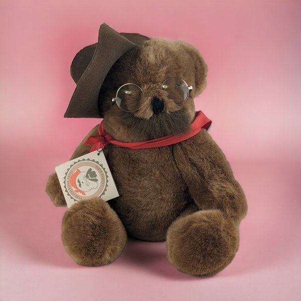 Vintage North Dakota 14" Teddy Roosevelt Teddy Bear