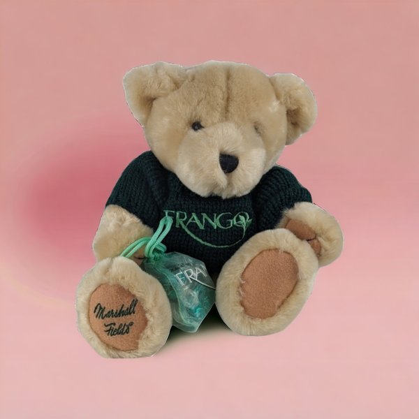 2003 Marshall Field's Franco Teddy Bear | 8" Plush |  Department Store Bear | Collectible Teddy | Chicago Nostalgia | With Candy