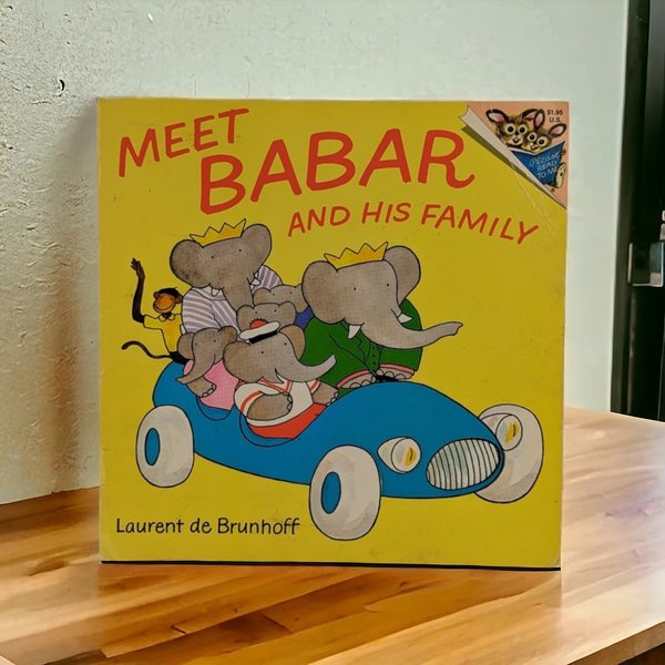 Vintage 1973 "Meet Babar and His Family" Book | Laurent de Brunhoff | Children's Book | Elephant Story