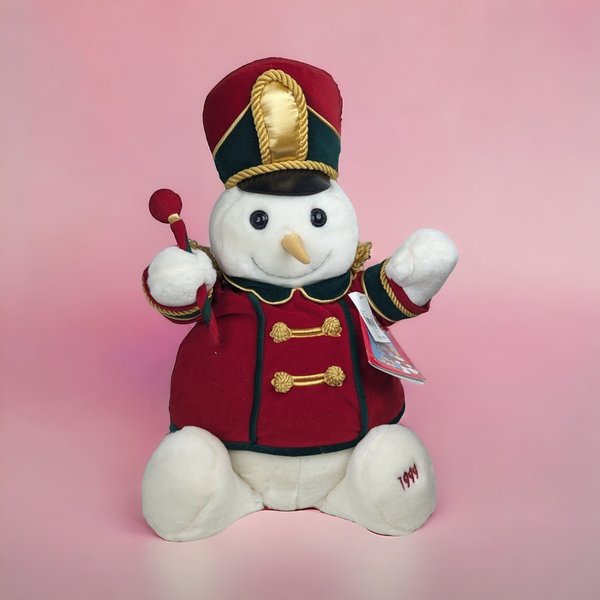 1999 Snowden Plush Band Leader Musical Snowman, Animated