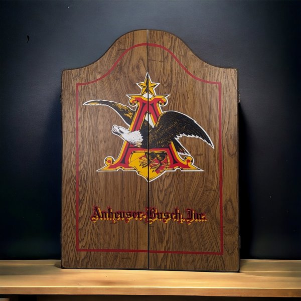 Anheiser Busch Dart Board with Darts