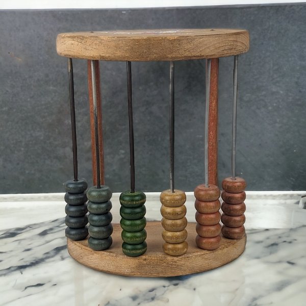 Vintage Wood Abacus Counting Toy