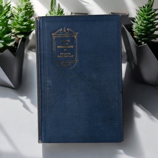 Vintage Crime and Punishment by Fyodor Dostoevsky, Hardcover Book