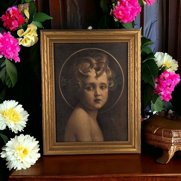 C. Bosseron Chambers Art | "Light of the World" Framed Print | Vintage