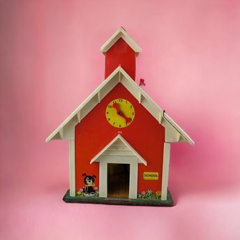 Vintage Fisher-Price Schoolhouse 923 | Nostalgic Playset with Flaws | 70s Toy |  Restoration Project