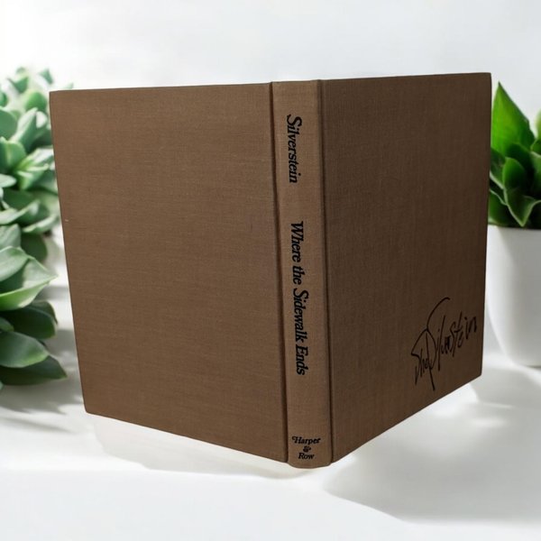 1974 Where the Sidewalk Ends by Shel Silverstein – Vintage Hardcover Poetry Book for Collectors & Fans