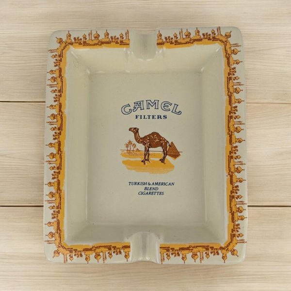 Vintage 1996 Camel Brand Cigarettes Ceramic Ashtray | Retro Decor | Collectible | Barware