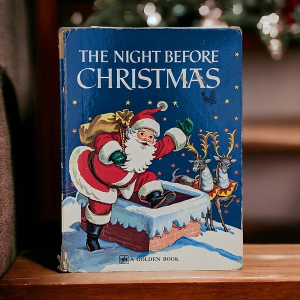 Vintage 1949 The Night Before Christmas by Clement C. Moore | Hardcover Classic | Christmas Gift | Illustrated by Clement C. Moore