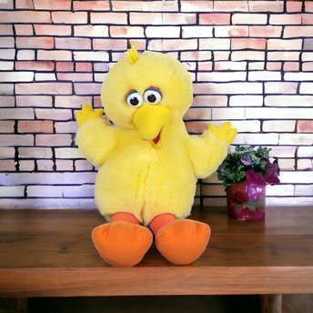 Vintage 1995 Tyco Big Bird Plush, 15" Tall, Sesame Street Toy, Collectible Plush, 90s Kids Toy, Gift for Collector