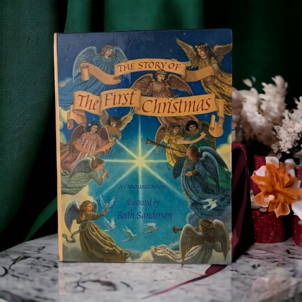 Vintage Pop-Up Book | The Story of the First Christmas Carousel | Illustrated by Ruth Sanderson | Children's Book