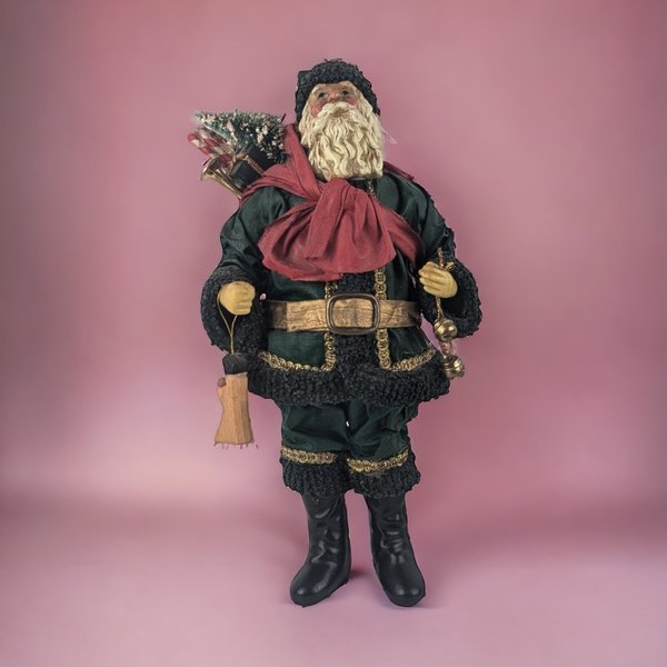 Vintage 1988 Clothique Possible Dreams Santa Claus Figurine, Christmas Decor, Holiday Decor, Collectible Santa, Santa with Toys