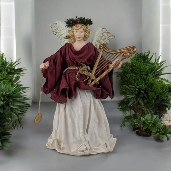 Vintage Possible Dreams Clothique Angel Tree Topper, 8.5" Tall, Christmas Decor