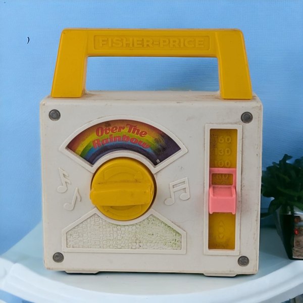 1981 Fisher-Price Over the Rainbow Music Box, Vintage Toy, Nursery Decor