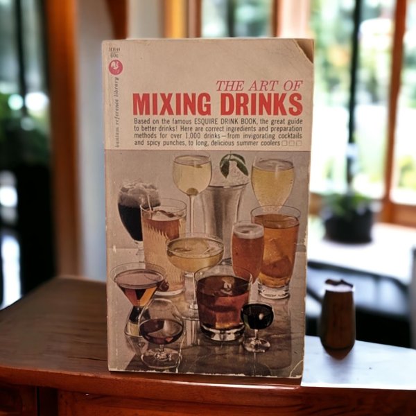 1962 The Art of Mixing Drinks, Vintage Cocktail Book,  Bar Guide,  Mid-Century Modern,  Retro Recipes,  Gift for Host