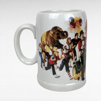 Vintage 1983 John Deere Circus Mug | Ceramic Coffee Mug | Collectible Advertising | Tractor Parade