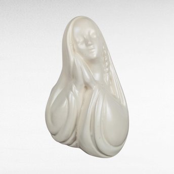 Vintage Ceramic Madonna Music Box Planter, Religious Music Box, Figurine Planter, Unique Gift