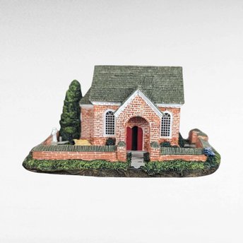 1992 Hawthorne Eastbrook Church | LeVan | Cottage Village Figure | Collectible Christmas Village | Vintage Holiday Decor