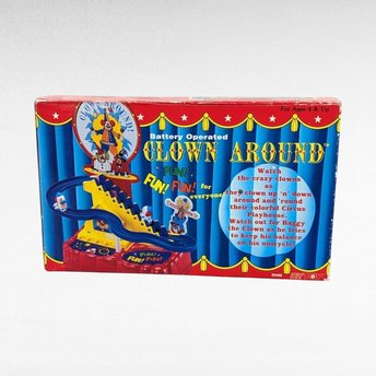 1990 Clown Around Animated Toy | Vintage Battery Operated Toy | Circus Toy with Box | Gift for Collector