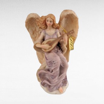 Vintage Roman Seraphim Classics Lydia "Winged Poet" Angel Figurine with Harp