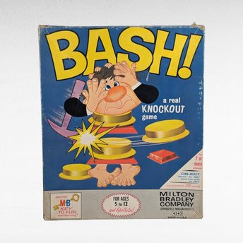 1965 Milton Bradley Bash Game | Vintage Family Board Game | Classic Retro Fun | Collectible Game for Nostalgic Play