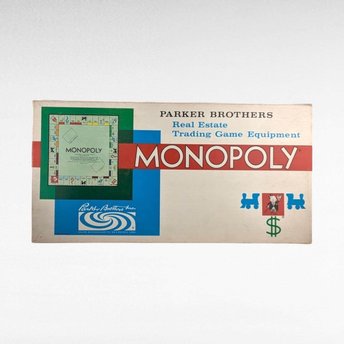 Vintage 1961 Parker Brothers Monopoly Board Game | Complete with All Pieces and Instructions | Collectible Real Estate Trading Game