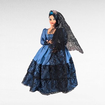 Vintage Spanish Doll, Flamenco Dancer Doll,  Traditional Spanish Dress Doll, Collectible Doll,  Spanish Decor, Gift for Doll Collectors