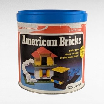 Vintage 1976 Playskool American Bricks | Building Blocks | Classic Construction Toy | Retro Toy
