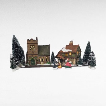 1997 Dept 56 Heritage Village "The Spirit of Giving" 13 Piece Village.