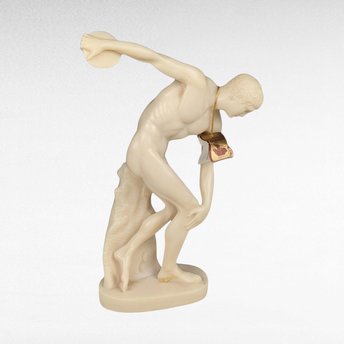 Vintage Hermes Discobolus Statue | Greek Athlete Sculpture | Made in Greece | Classical Art