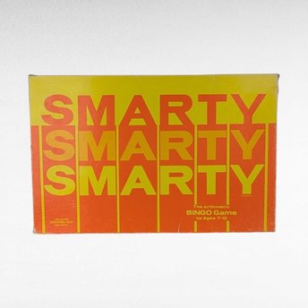 1958 Smarty Smarty Smarty Bingo Game, Vintage Educational Game, Arithmetic Game, Kids Math Game, Family Game, Collectible Game
