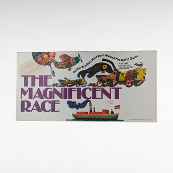Vintage 1975 The Magnificent Race Game by Parker Brothers | Retro Family Board Game | Missing 1 Arrow | Fun for Collectors