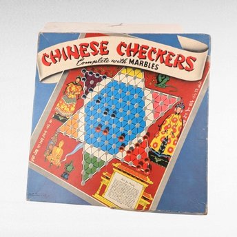 Vintage Whitman Chinese Checkers Game, Classic Board Game, Family Game Night, Strategy Game, Collectible Game, Missing One Marble