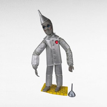 1994 Ashton Drake Wizard of Oz Tin Man Doll, 17 Inch Posable Doll, Collectible Doll, The Wizard of Oz Memorabilia, Missing Axe