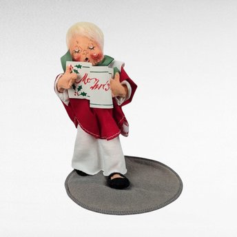 1993 Annalee Choir Boy Doll | Christmas Caroler Figurine | Vintage Collectible Doll | Holiday Decor | 10 Inches