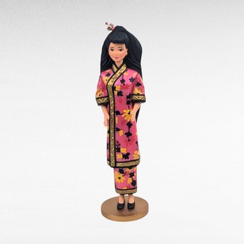 1997 Hallmark Chinese Barbie Ornament.