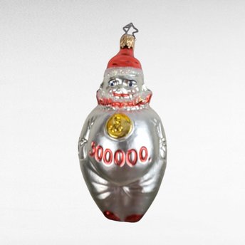 Vintage Blown Glass 500,000 Clown Ornament.