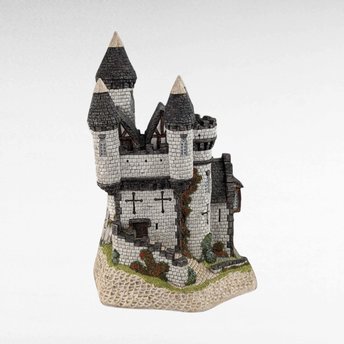 Vintage 1988 David Winter Macbeth's Castle - Scottish Collection - Cottage Figurine -  Shakespearean Decor