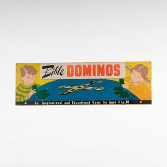 Vintage Bible Dominos Game, Religious Game, Children's Game, Sunday School Game, Educational Game, Christian Gift, Warner Press Game