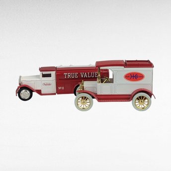 Vintage Hardware Store Diecast Banks - True Value - Our Own - Ford & Diamond T Trucks