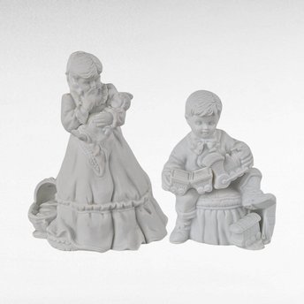 Vintage Dept 56 Silhouette Christmas Presents Figurine Set. 